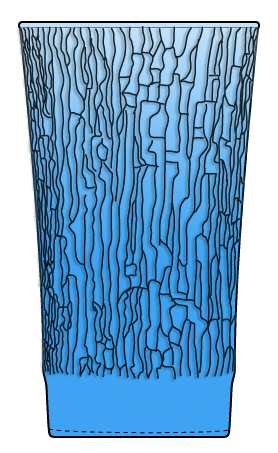 Pagoda Laser Blue 16 Oz Flat Tumbler by Anchor Hocking-1