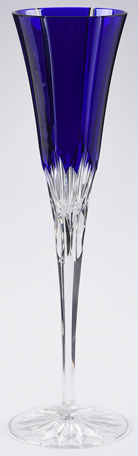 Castille Albinka Cobalt Blue Fluted Champagne by Ajka-1