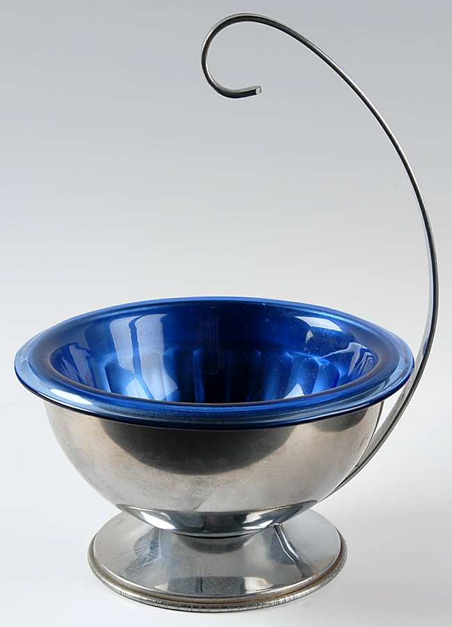 ATC14 Cobalt 7" Mixing/Ice Bowl w/Metal Stand by Hazel-Atlas-1