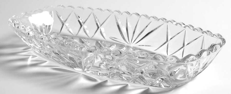 Prescut Clear 9" Oblong Celery by Hazel-Atlas-1