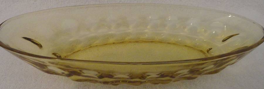 Reflection-Amber 10" Oval Celery by Hazel-Atlas-1