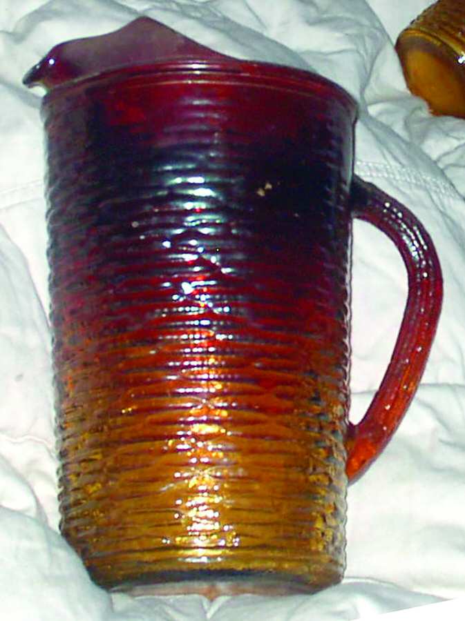 Mardi Gras Pitcher by Anchor Hocking-1