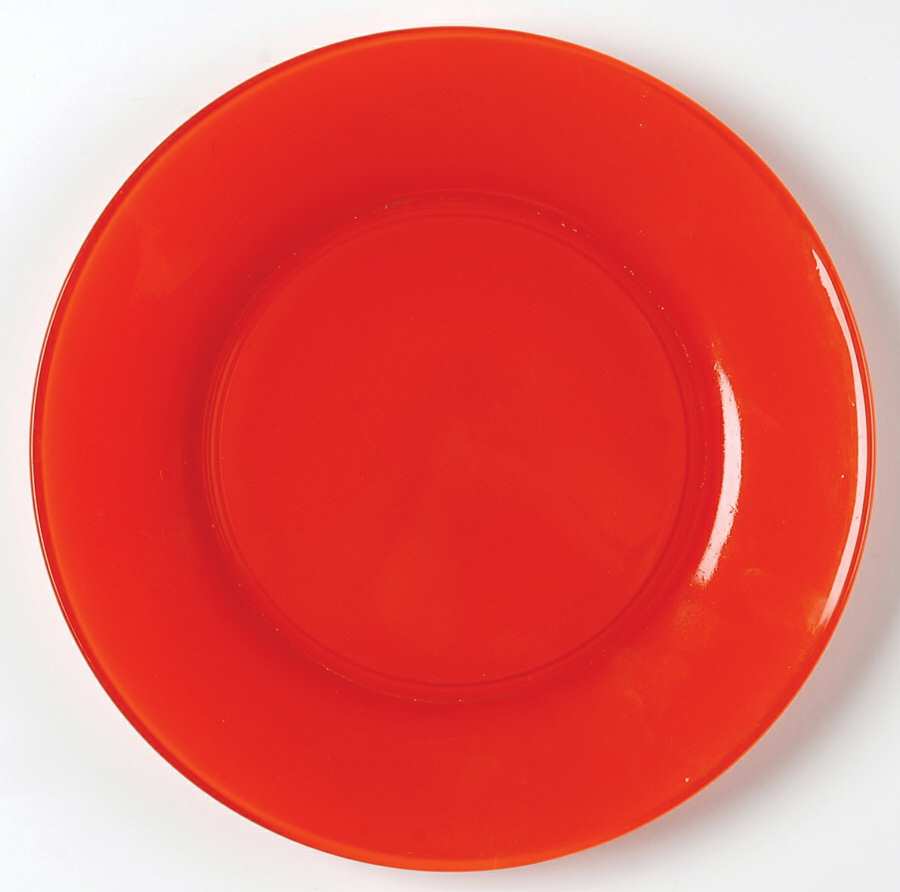 Rainbow Tangerine Luncheon Plate by Anchor Hocking-1