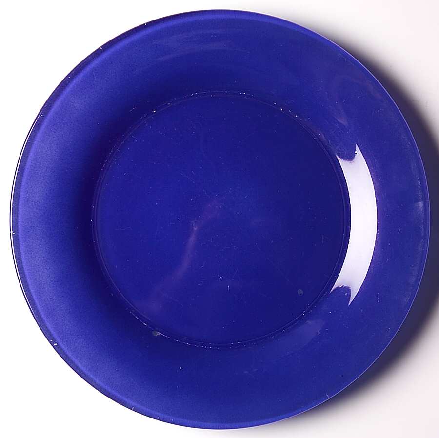 Rainbow Cobalt Blue Luncheon Plate by Anchor Hocking-1