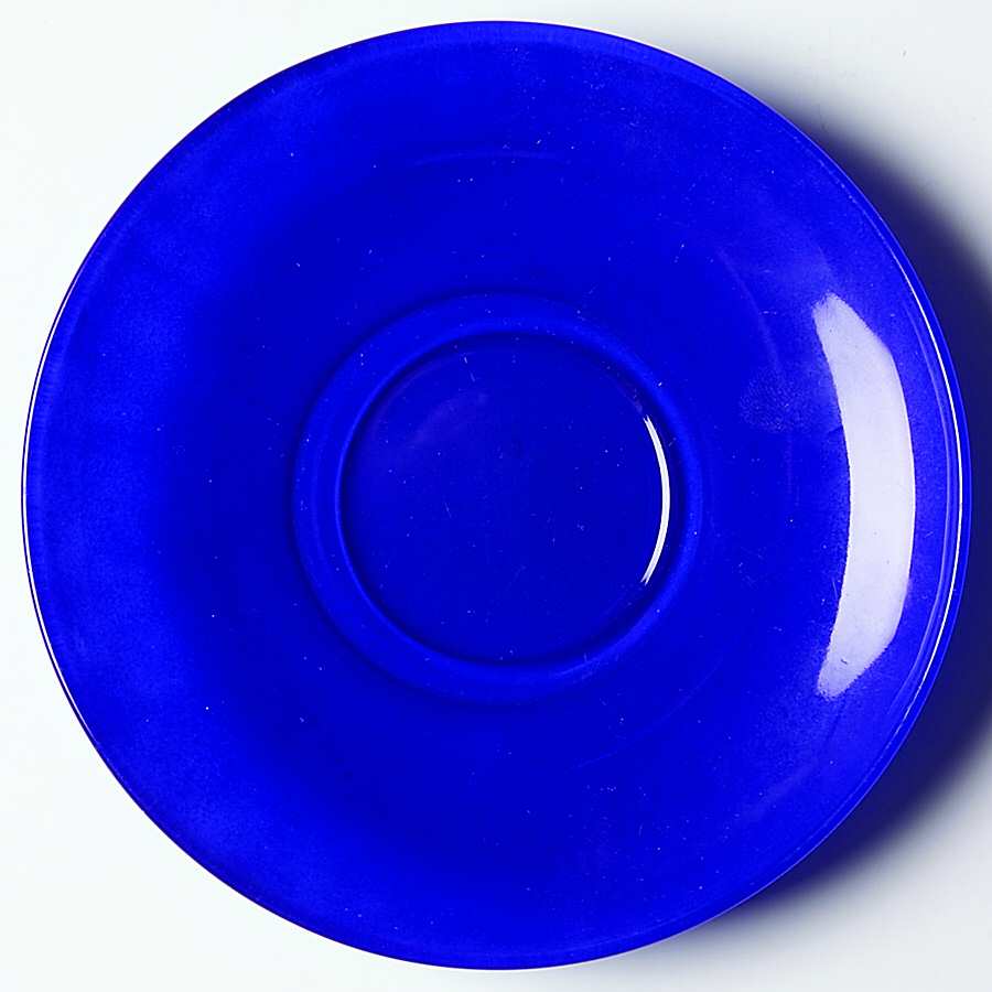 Rainbow Cobalt Blue Saucer Only by Anchor Hocking-1