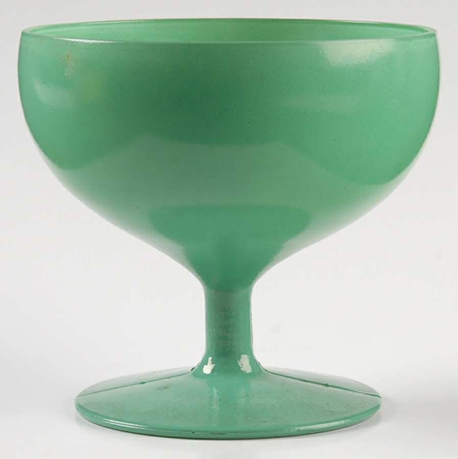 Rainbow Green (Medium) Champagne/Tall Sherbet by Anchor Hocking-1