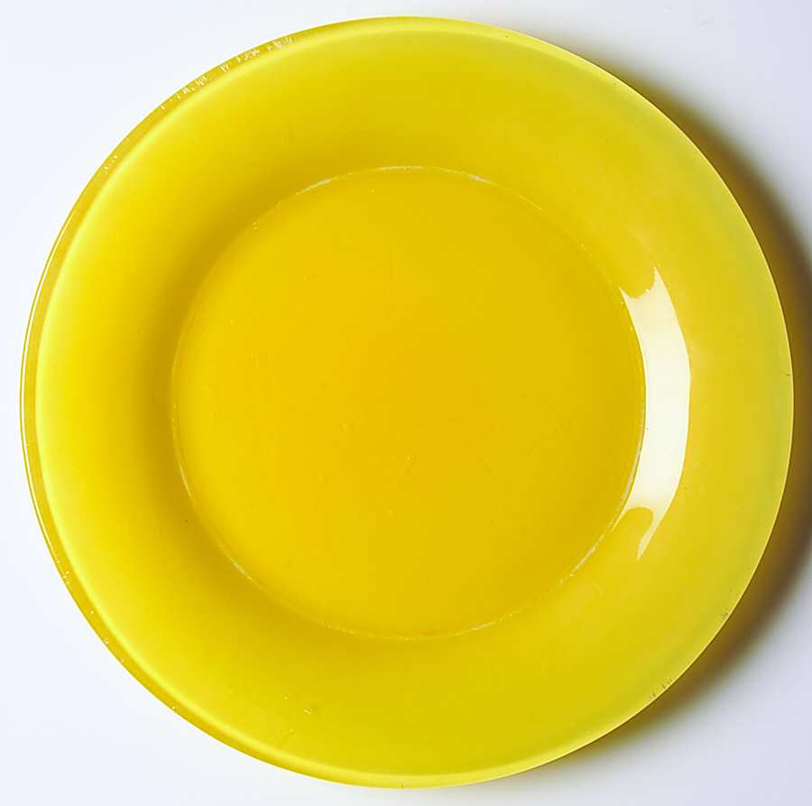 Rainbow Yellow (Bright) Luncheon Plate by Anchor Hocking-1