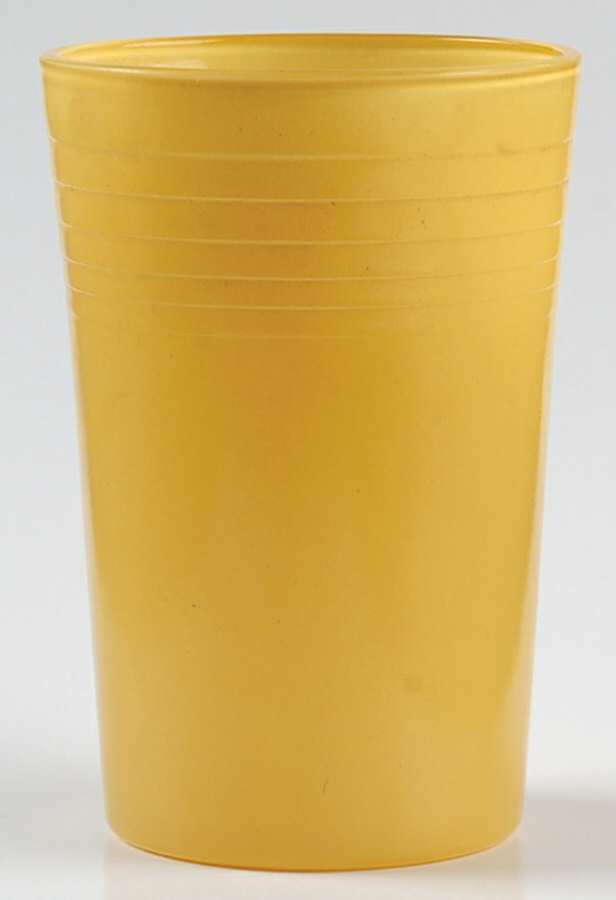 Rainbow Yellow (Bright) Juice Glass by Anchor Hocking-1