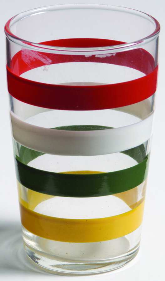 Fiesta Bands 6 Oz Flat Tumbler by Anchor Hocking-1