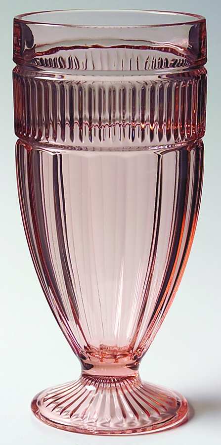 Annapolis Rosewater Footed Tumbler by Anchor Hocking-1