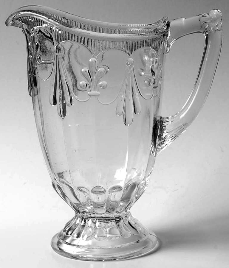Fleur de Lis and Tassel Clear 32 Oz Pitcher by Adams & Co-1
