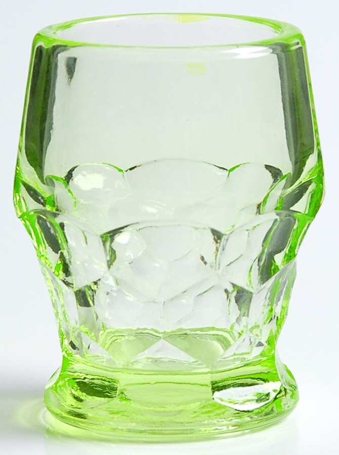 Georgian Light Green Whiskey Glass by Anchor Hocking-1