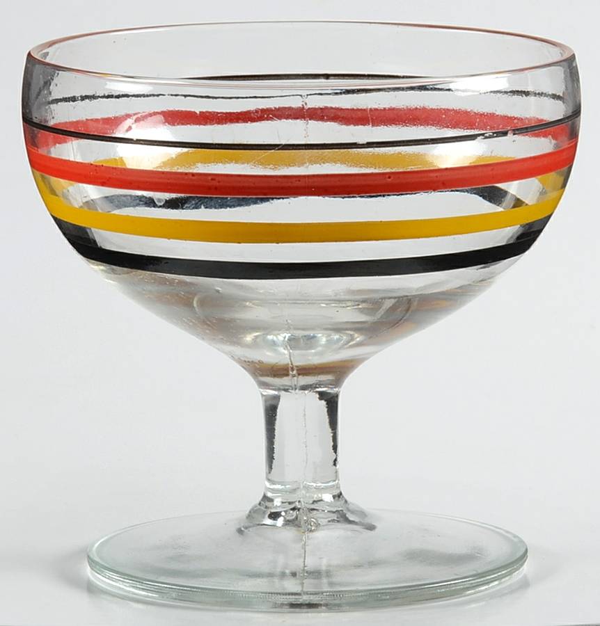 Panelled Ring Ding Low Sherbet by Anchor Hocking-1