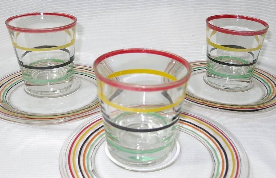 Panelled Ring Ding 6 Oz Flat Tumbler by Anchor Hocking-1