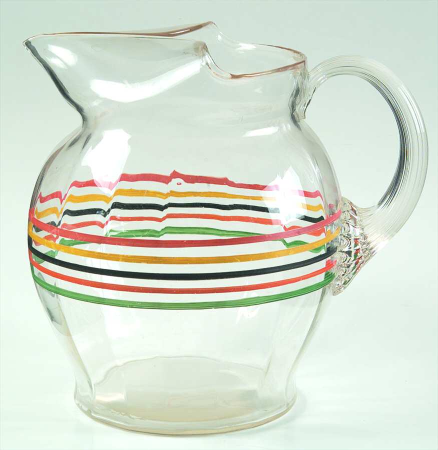 Panelled Ring Ding 80 Oz Ice Lip Pitcher by Anchor Hocking-1