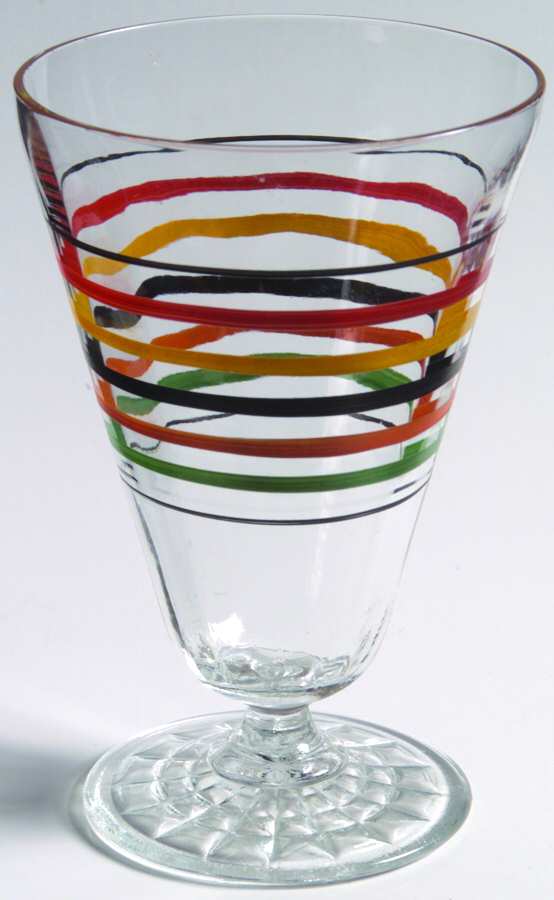 Panelled Ring Ding 10 Oz Footed Tumbler by Anchor Hocking-1
