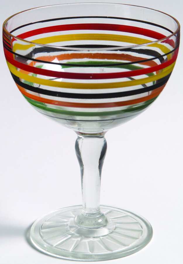 Panelled Ring Ding Champagne/Tall Sherbet by Anchor Hocking-1