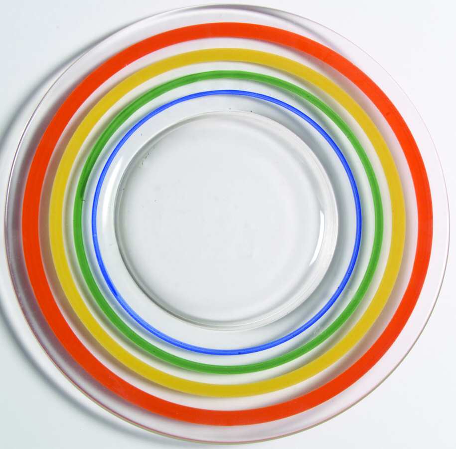 Panelled Ring Ding Bread & Butter Plate by Anchor Hocking-1