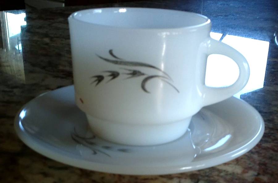 Harvest Cup & Saucer Set by Anchor Hocking-1