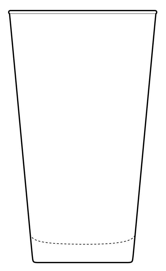 Refreshers Clear 16 Oz Tapered Flat Tumbler by Anchor Hocking-1