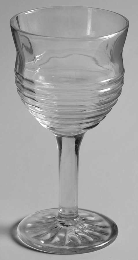 Circle Clear Iridescent Wine Glass by Anchor Hocking-1