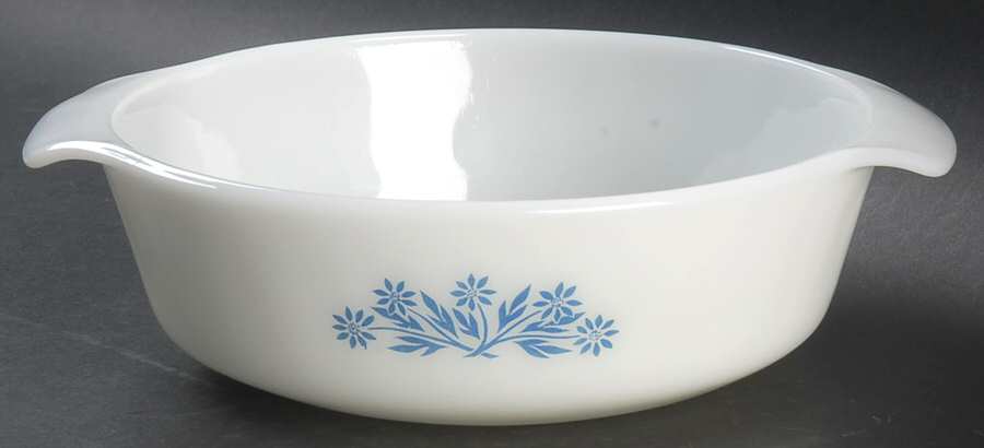 Cornflower 1.5 Quart Round Casserole No Lid by Anchor Hocking-1