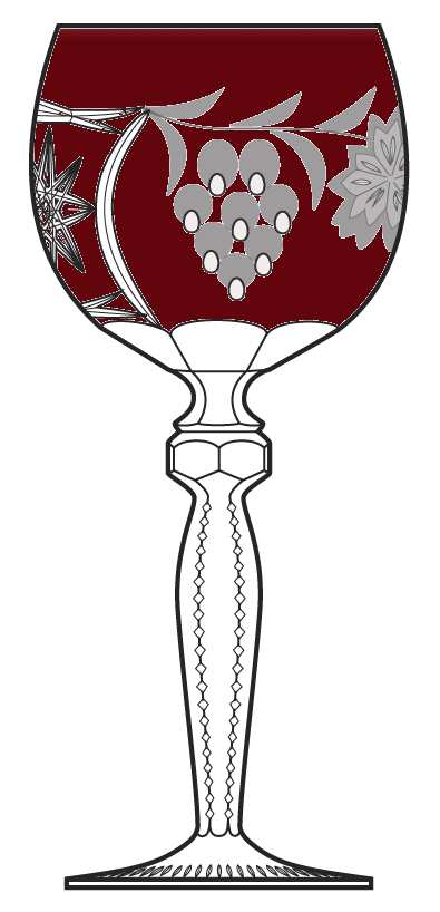 ANN3 Ruby (Dark) Hock Wine by Anna Hutte-1