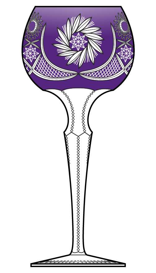 Albracca Amethyst Hock Wine by Ajka-1