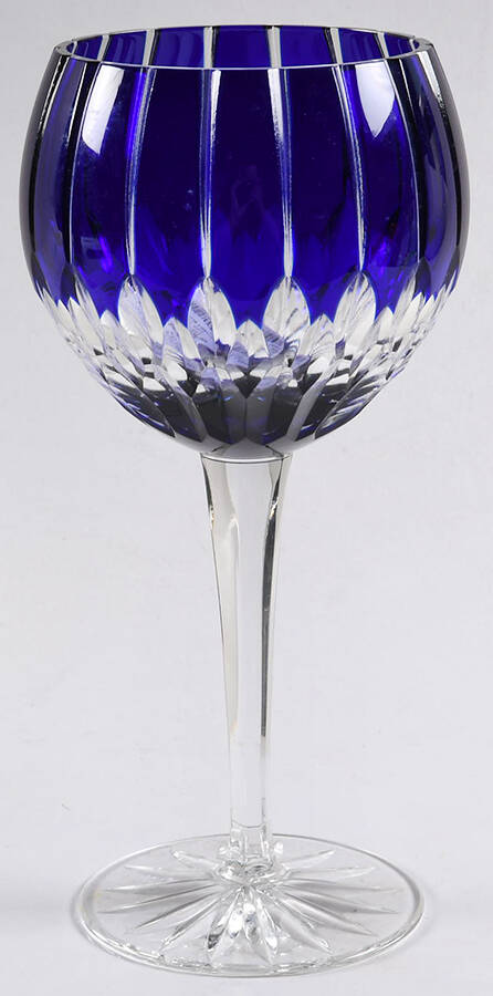 Castille Alberga Cobalt Blue Water Goblet by Ajka-1