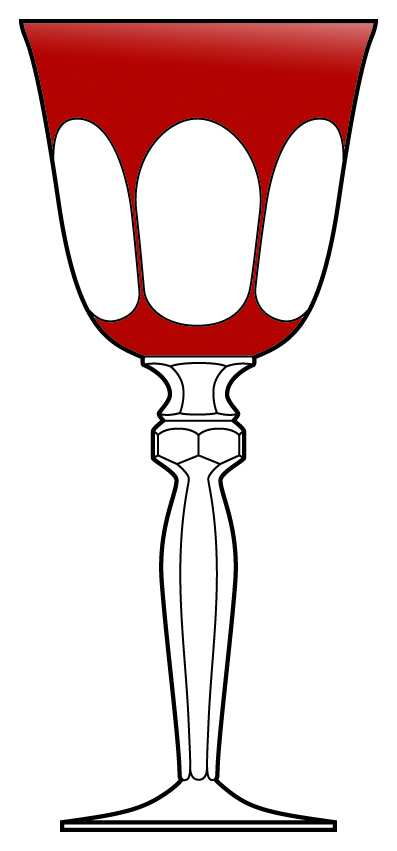 ANN4 Ruby Water Goblet by Anna Hutte-1