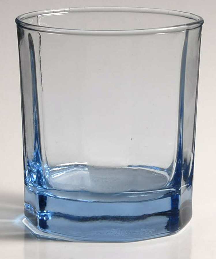Reflections Blue On the Rocks Glass by Anchor Hocking-1