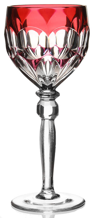 ANN5 Cranberry Water Goblet by Anna Hutte-1