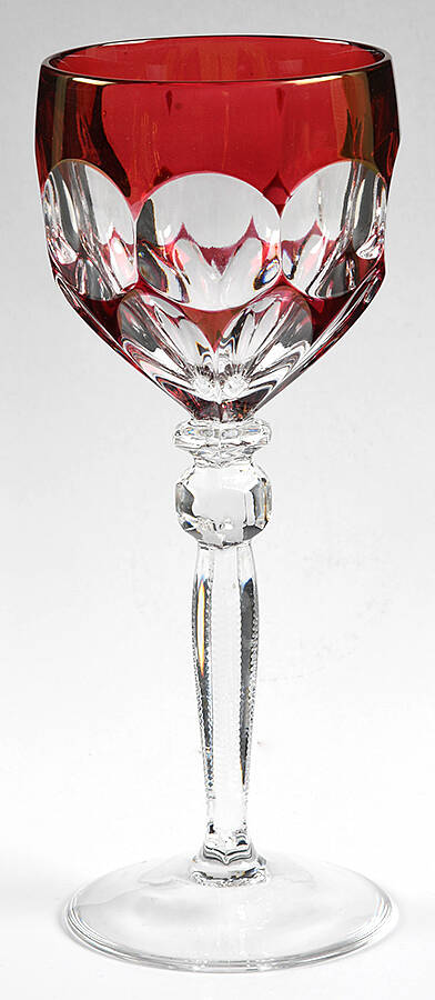 ANN5 Red Water Goblet by Anna Hutte-1