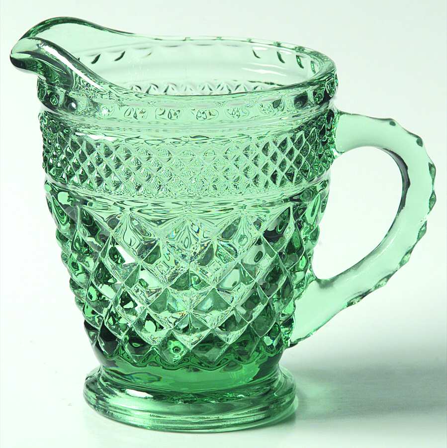 Wexford Green Creamer by Anchor Hocking-1