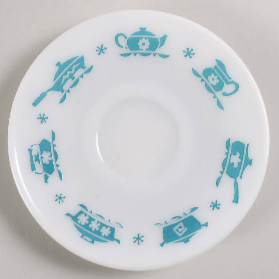 Kitchen Aids Turquoise Saucer Only by Hazel-Atlas-1