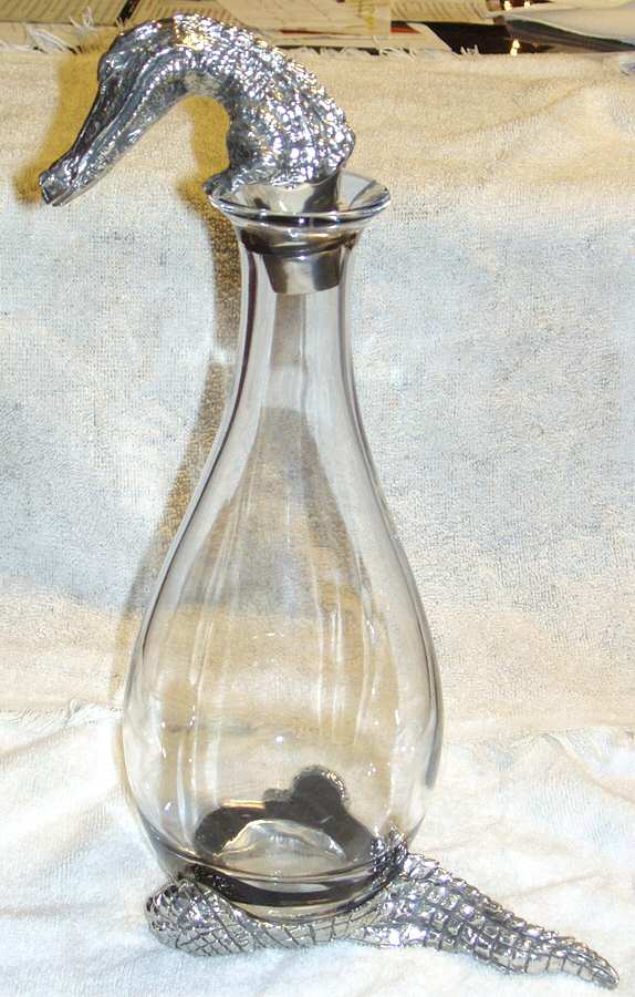 Safari Decanter & Stopper by Arthur Court-1