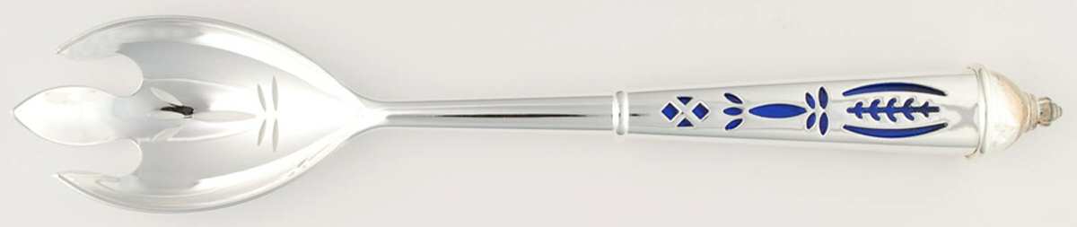 Royal Sapphire Salad Serving Fork with Stainless Prongs by Avon-1