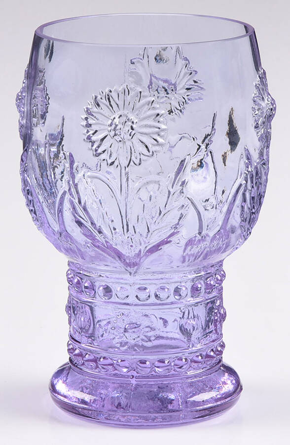 Helianthus Lavender Water Goblet by Anthropologie Glass-1