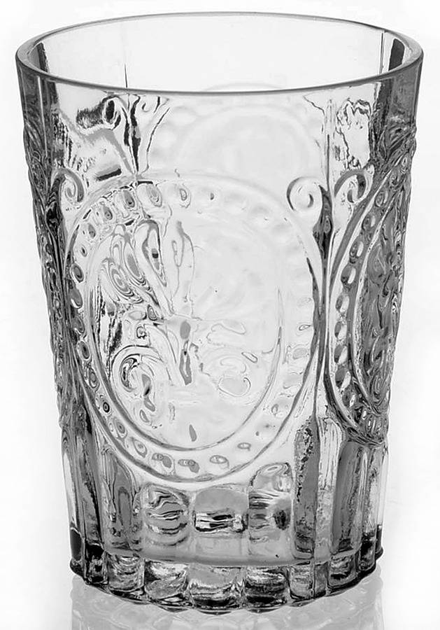 Fleur de Lis 6 Oz Flat Tumbler by Anthropologie Glass-1