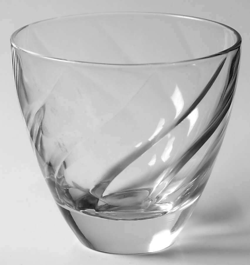 Swirl Clear 7 Oz Flat Tumbler by Hazel-Atlas-1