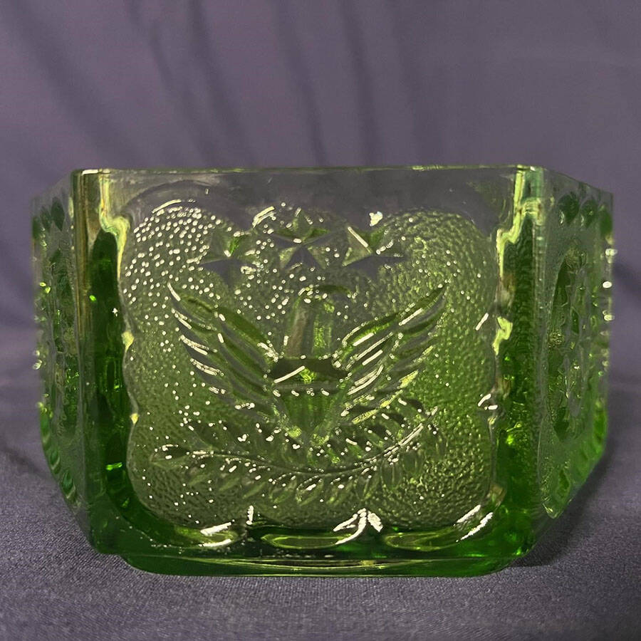 Americana Green Candy Dish No Lid by Hazel-Atlas-1