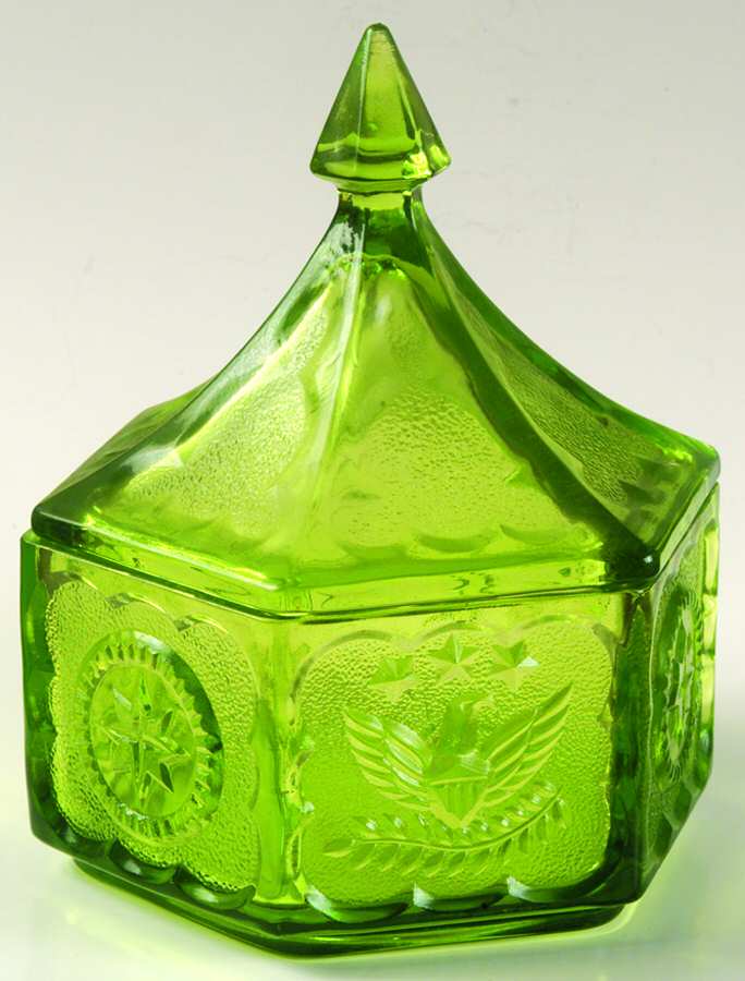 Americana Green Candy Dish & Lid by Hazel-Atlas-1