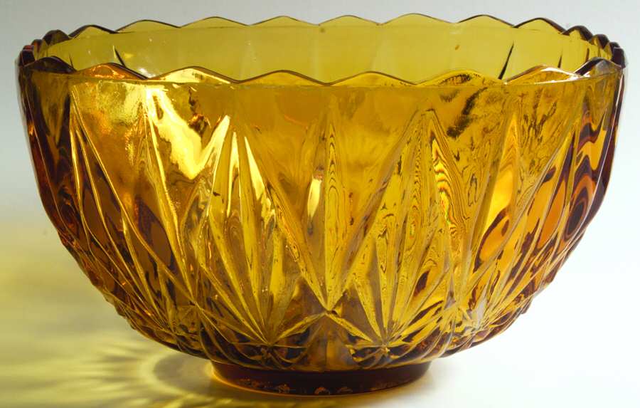 Williamsport Amber Punch Bowl by Hazel-Atlas-1