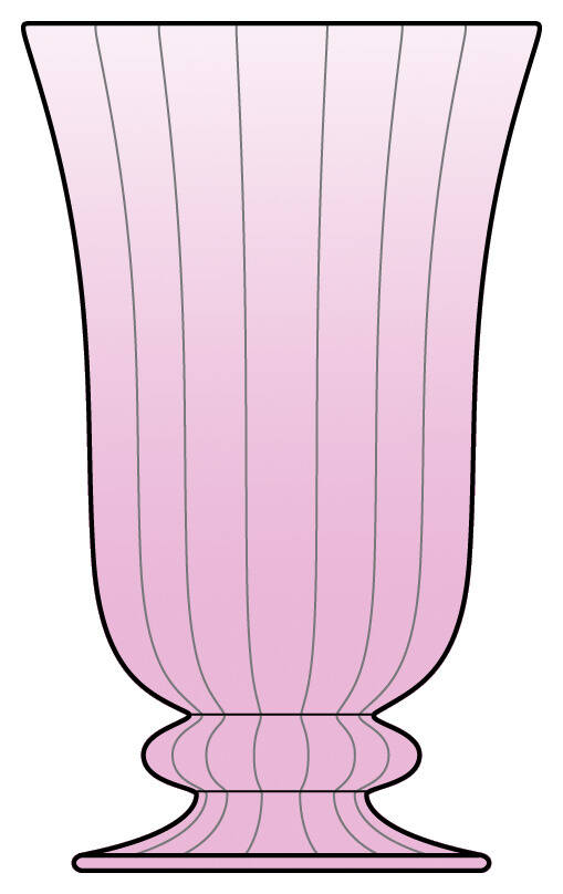 Sofia Pink Highball Glass by Arte Italica-1