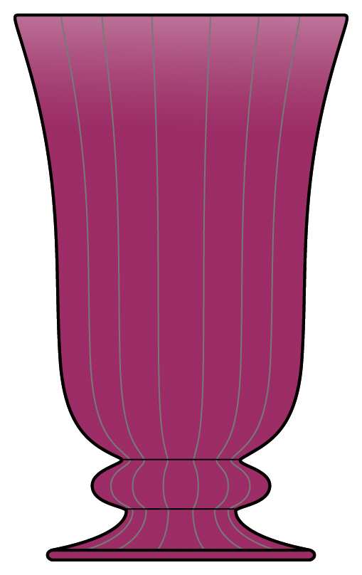 Sofia Cranberry Highball Glass by Arte Italica-1