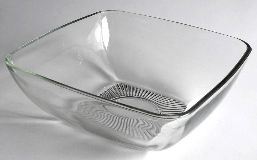 Union Square (Clear) 8" Square Bowl by Anchor Hocking-1