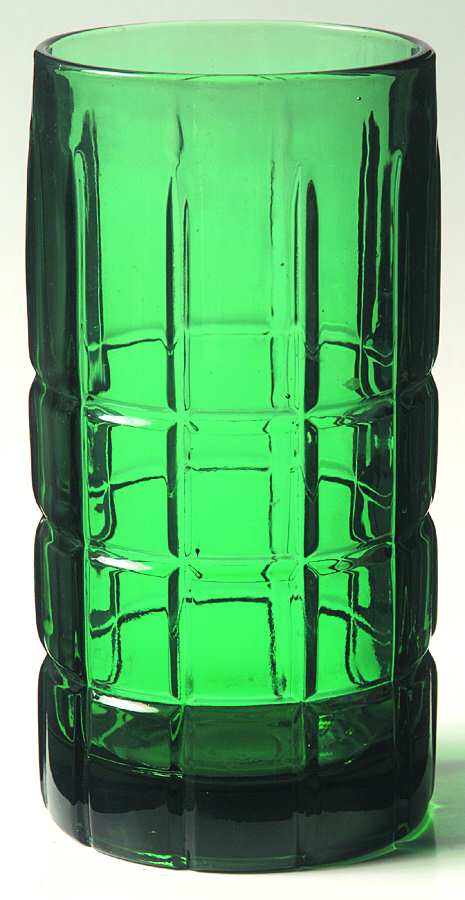 Tartan Emerald Green Flat Iced Tea by Anchor Hocking-1