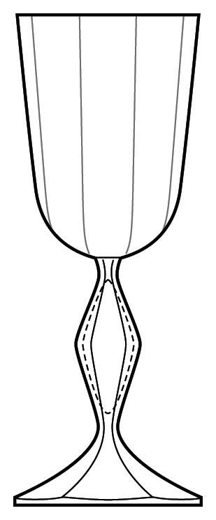 Diamante Water Goblet by Arte Italica-1