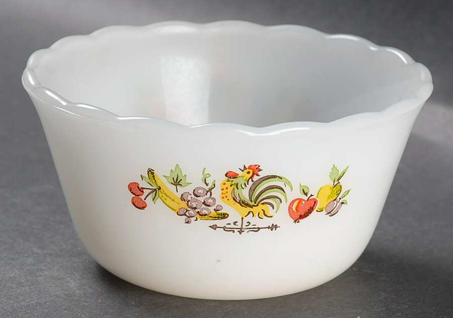 Chanticleer Custard Cup by Anchor Hocking-1