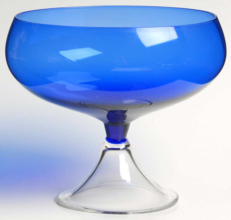 Trumpet Cobalt Low Sherbet by Ambiance Crystal-1